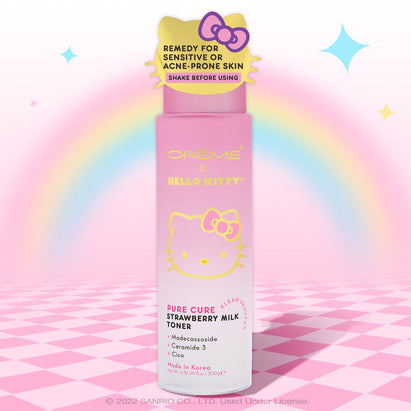 The Creme Shop X Hello Kitty - Pure Cure Strawberry Milk Toner Klean Beauty - Face at Beyond Polish