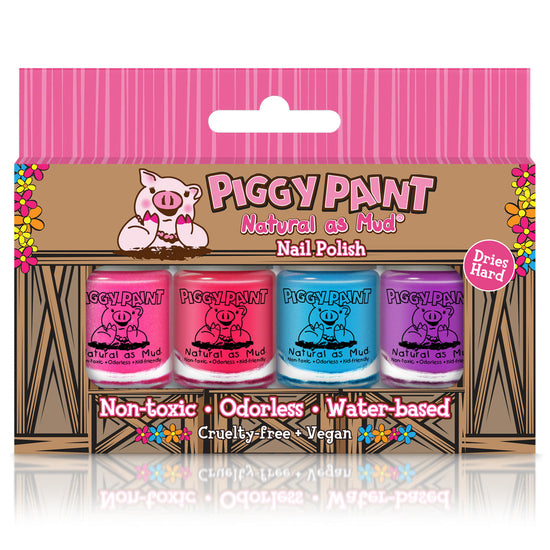 Piggy Paint Nail Polish Set - 4 Polish Box Set - Nail Lacquer at Beyond Polish